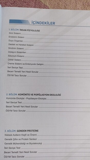 AYT biyoloji soru Bankası