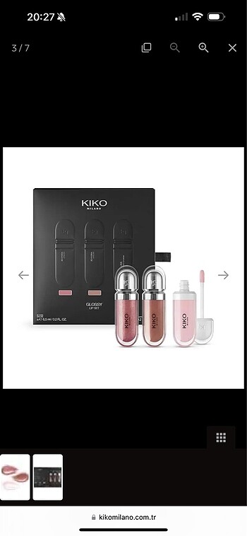 Kiko lip gloss set