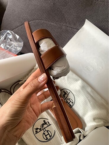 38 Beden kahverengi Renk Hermes terliği