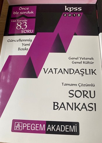 Beden Renk Pegem 2018 KPSS Tüm Dersler Soru Bankaları