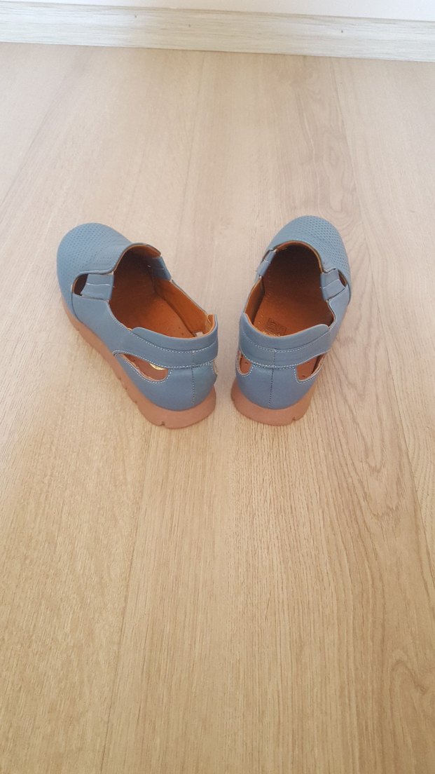 Mavi Dolgu Topuklu Kadın Espadril - Görsel 2