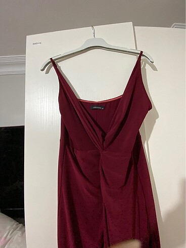 44 Beden bordo Renk TRENDYOL MILLA Bordo abiye elbise