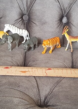 6 adet figür hayvan oyuncak