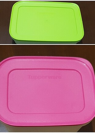  Beden çeşitli Renk Tupperware Alaska 1.1.lt pembe ve yeşil kapakli 