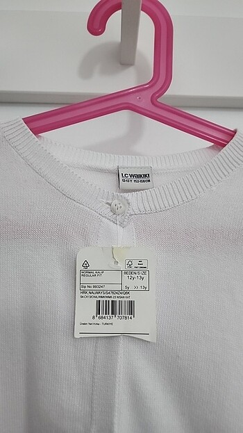 LC Waikiki Lcw Kız Çocuk Beyaz Hırka