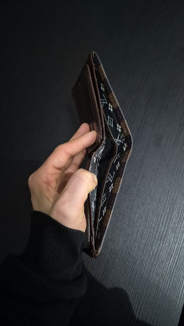 Kahverengi Kareli Erkek Cüzdanı - Görsel 5