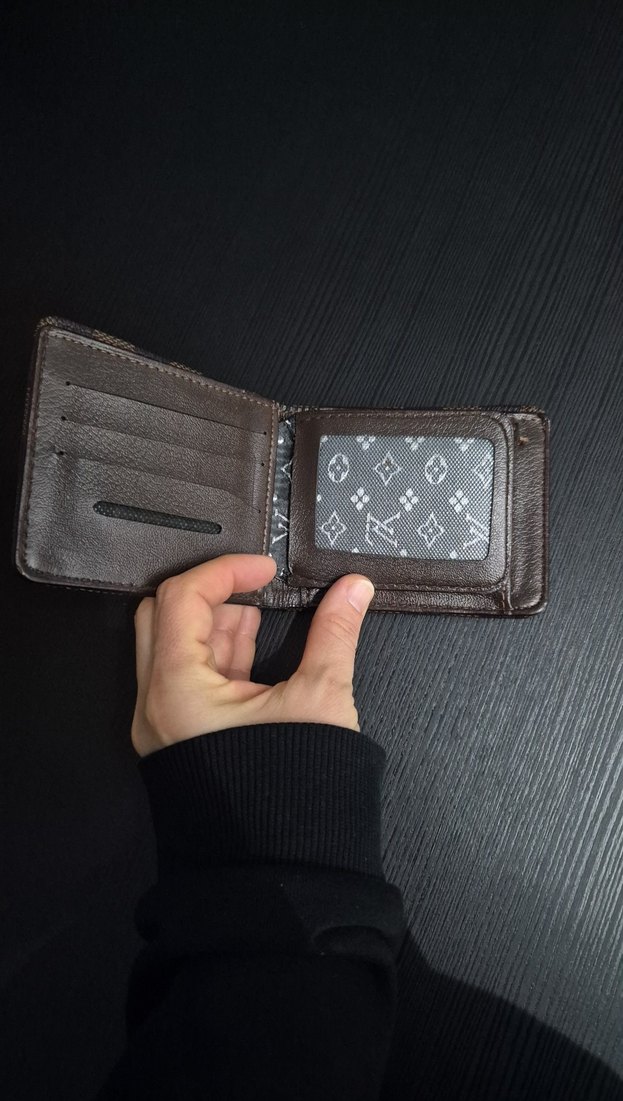 Kahverengi Kareli Erkek Cüzdanı - Görsel 3