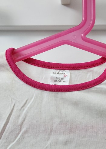 Kız Çocuk Beyaz Kısa Kollu Tişört - Görsel 3