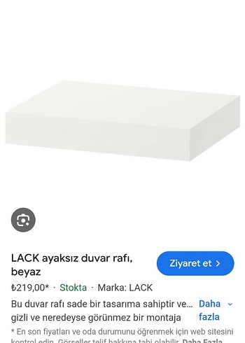 IKEA Lack beyaz duvar rafı - Görsel 7