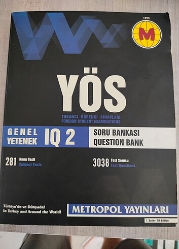 YÖS METROPOL İQ 2 SORU BANKASI
