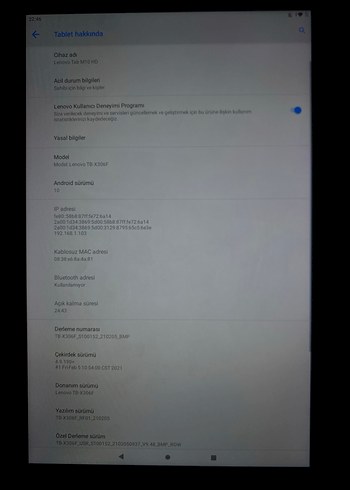 Lenovo Gri Tablet - Görsel 4