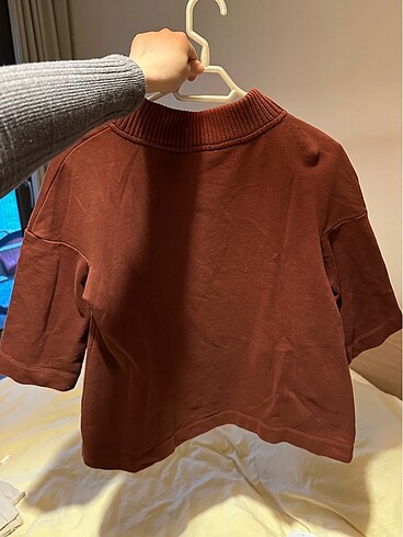 s Beden Oversize cepli mini boğazlı sweatshirt