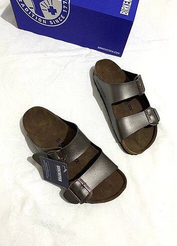 diğer Beden kahverengi Renk Birkenstock Arizona Parlak Gümüş