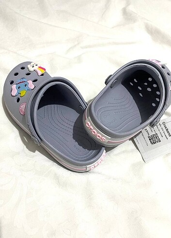 30 Beden Crocs GriPembe Çocuk ????????