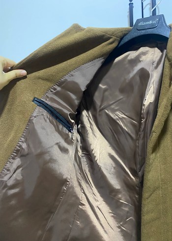 Piserro Düğmeli Kahverengi Kaban - Görsel 5