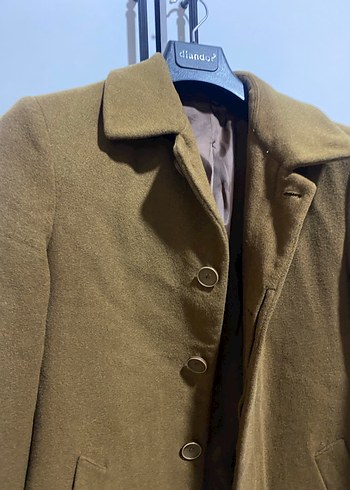 Piserro Düğmeli Kahverengi Kaban - Görsel 6