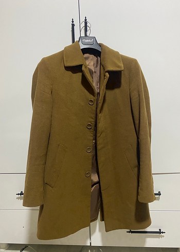 Piserro Düğmeli Kahverengi Kaban - Görsel 2