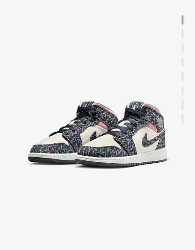 Nike Air Jordan 1 Mid SE floral canvas ayakkabı orjinal