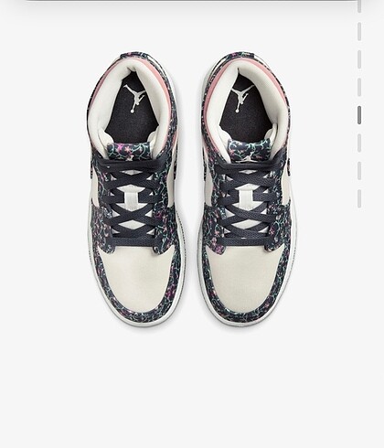 36 Beden Nike Air Jordan 1 Mid SE floral canvas ayakkabı orjinal