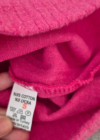 Pembe Kadın Boğazlı Triko Kazak - Görsel 4