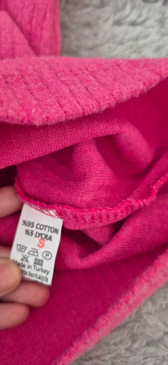 Pembe Kadın Boğazlı Triko Kazak - Görsel 4