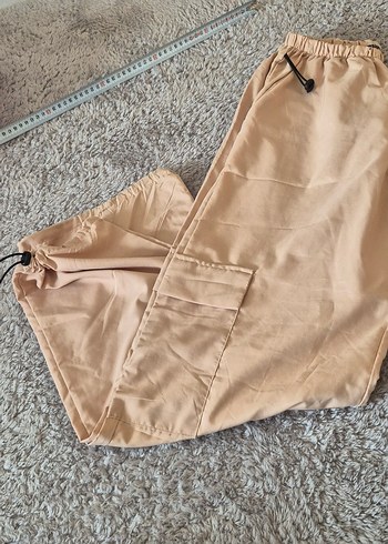 Bej Kadın paraşüt Pantolon - Görsel 4