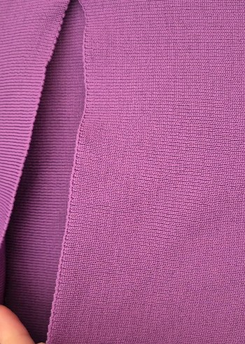 Mor Triko Boğazlı Kadın Kazak - Görsel 4