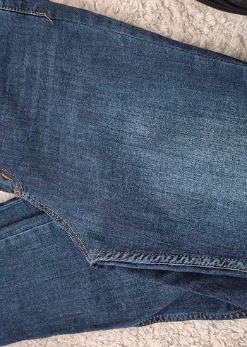 Kadın Lacivert Midi Kot Pantolon - Görsel 5