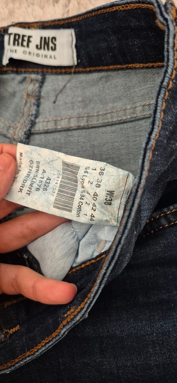 Kadın Lacivert Midi Kot Pantolon - Görsel 4