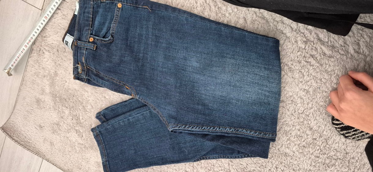 Kadın Lacivert Midi Kot Pantolon - Görsel 5