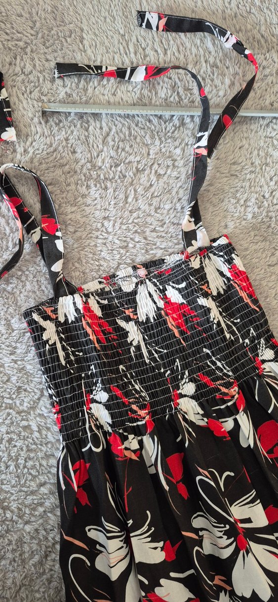 Çiçek Desenli Uzun elbise - Görsel 2