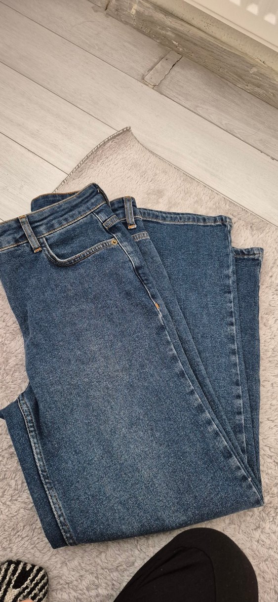 Kadın Mavi Regular Fit Midi Kot Pantolon - Görsel 2