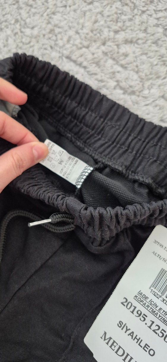 leopar desenli siyah eşofman altı - Görsel 2