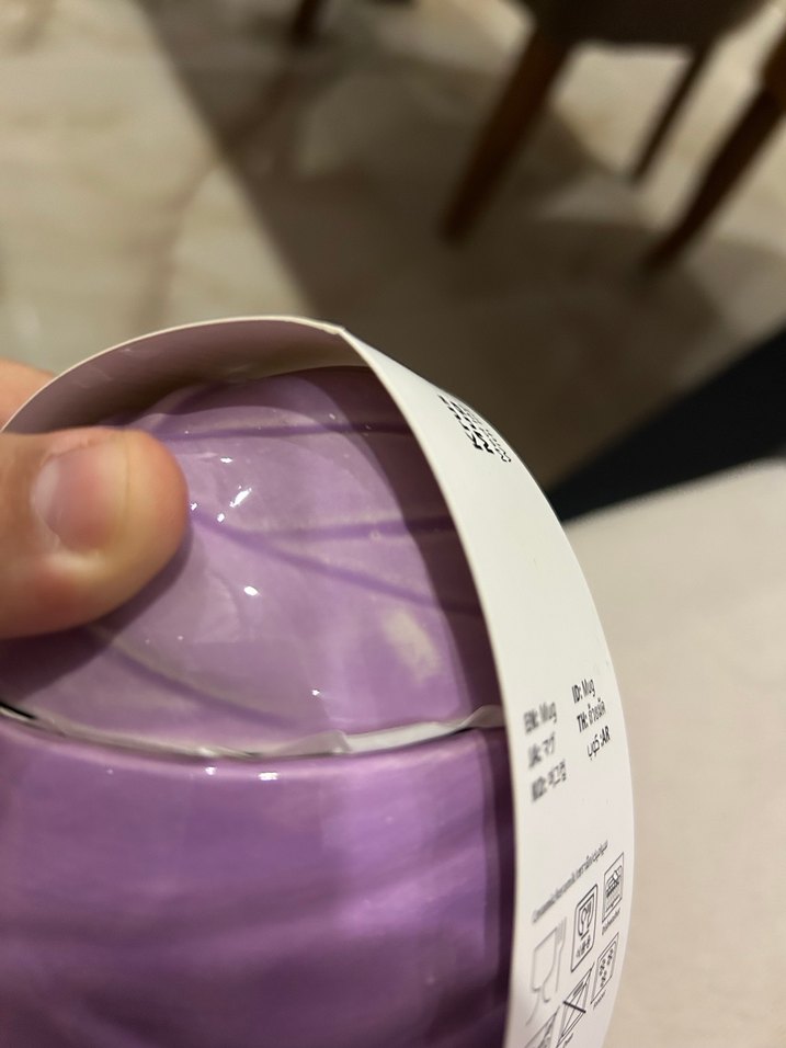 Mor Maske Takmış Figürlü Kupa - Görsel 4