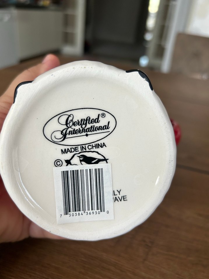 Kırmızı Noel Baba Temalı Seramik Kupa - Görsel 3