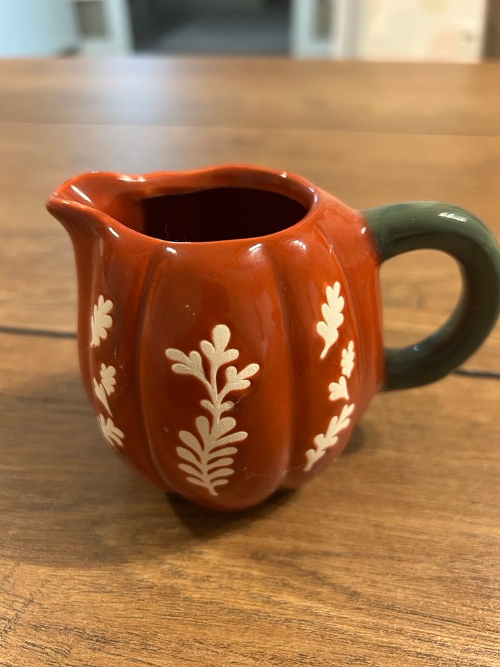 Balkabağı Desenli mini Seramik Sürahi - Görsel 5