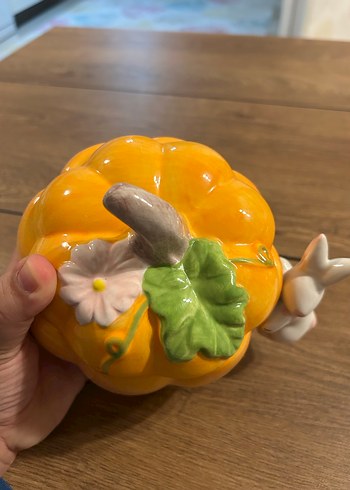 Sarı Kabak ve Tavşan Figürlü Dekoratif Kutu - Görsel 5