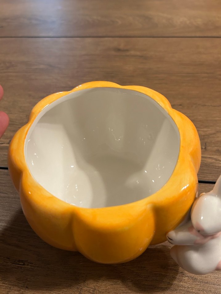 Sarı Kabak ve Tavşan Figürlü Dekoratif Kutu - Görsel 3