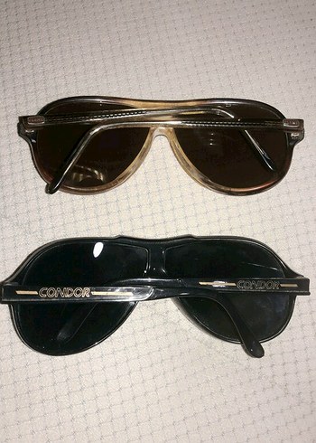 80'lerden 3 Adet Vintage Güneş Gözlüğü - Görsel 2