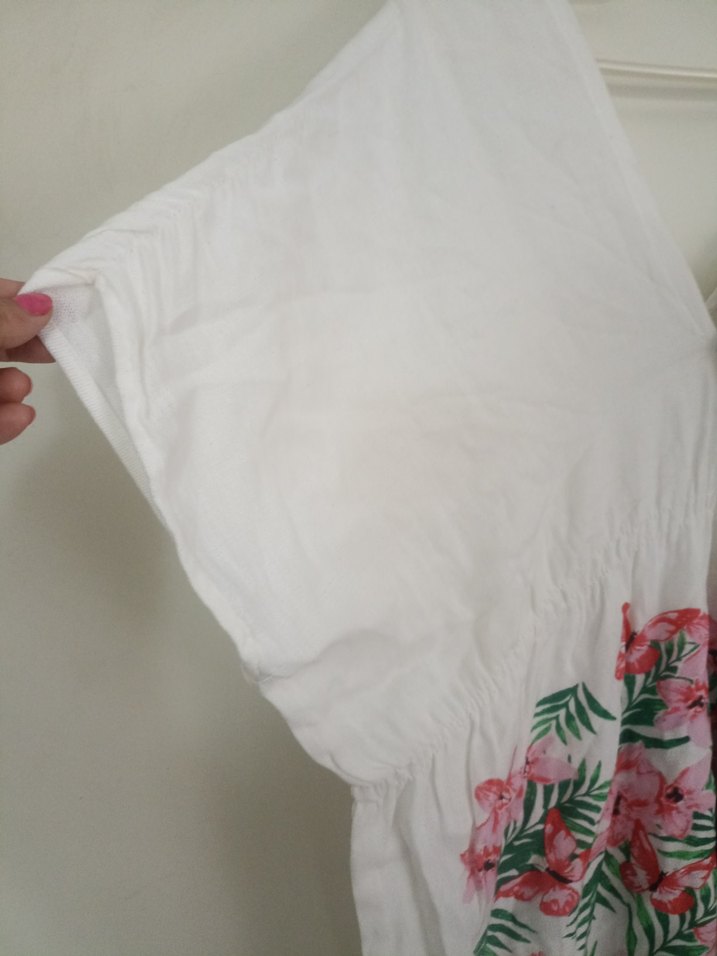 Çiçek Baskılı Bohem plaj elbisesi Tunik - Görsel 4