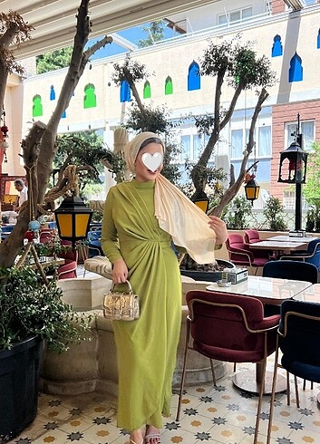 Abiye fıstık yeşili 38 40 beden 