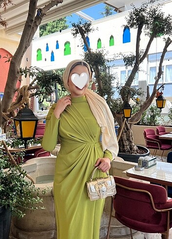 Diğer Abiye fıstık yeşili 38 40 beden 