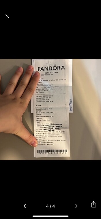 Beden beyaz Renk Pandora bileklik