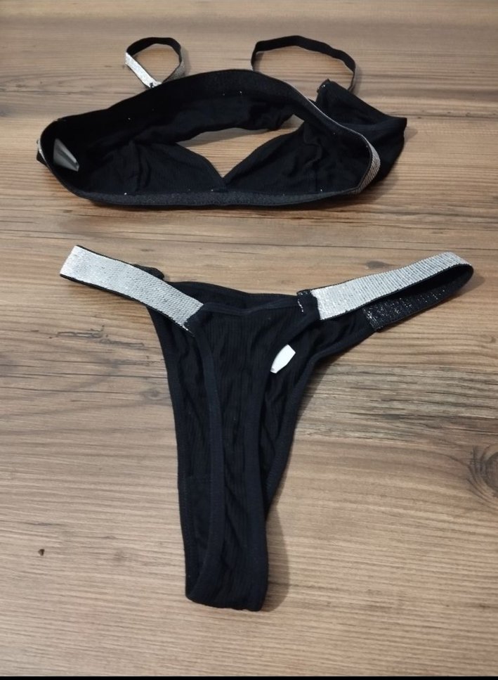 Siyah Midi Atletik Kadın İç Giyim Takımı - Görsel 2