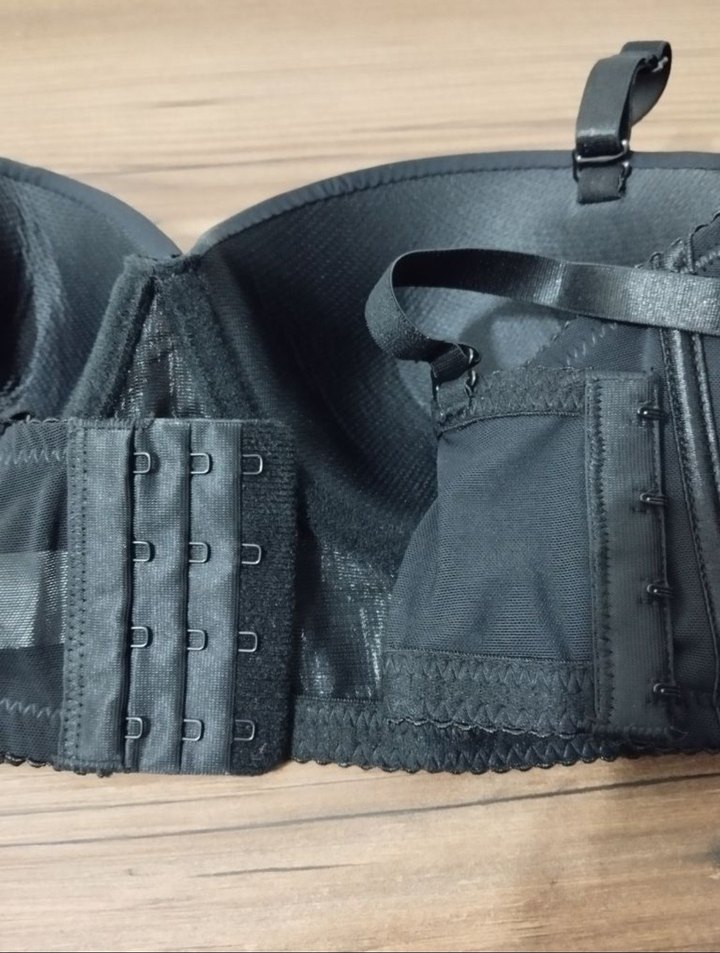 Siyah Goth Tarzı Midi Sütyen ve Kilot - Görsel 4