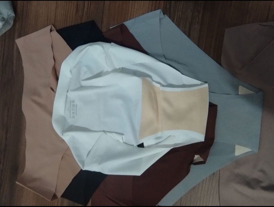 Kadın Midi Spor Tarz Düz Renk Külot 6 adet dikiş siz - Görsel 3