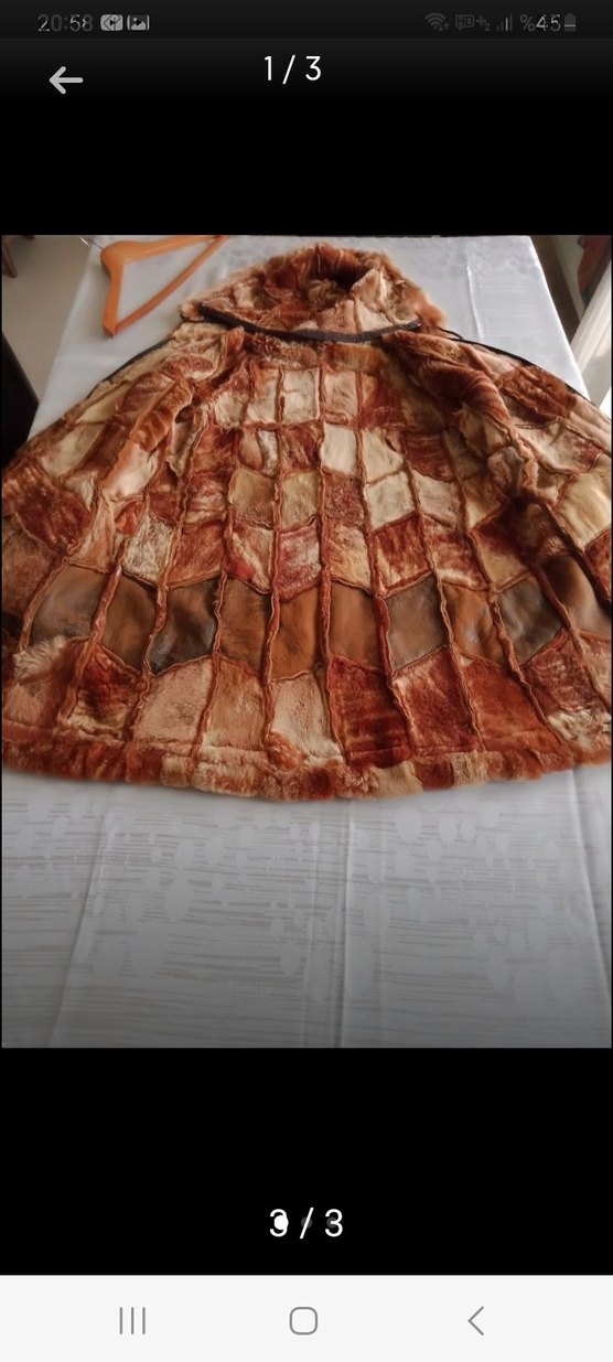 Kahverengi Süet Kürklü Uzun Kadın Kaban gerçek fiyatı 15bin - Görsel 3