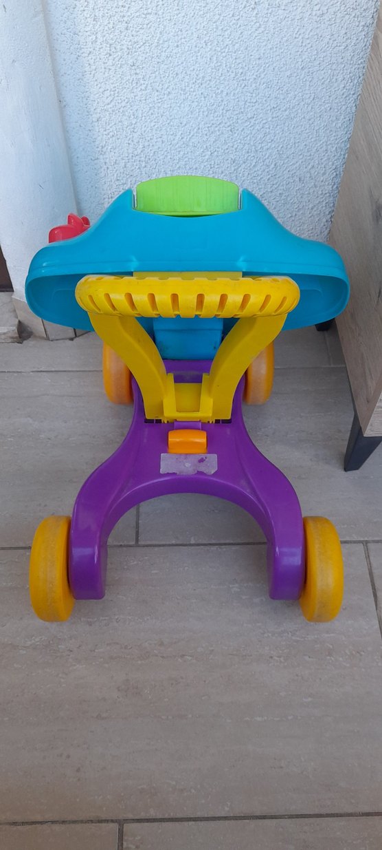 Renkli Mavi ilk adım arabası - Görsel 2