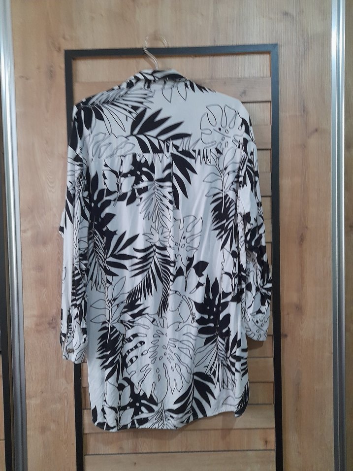 Desenli Uzun Kollu Kadın Gömlek - Görsel 2