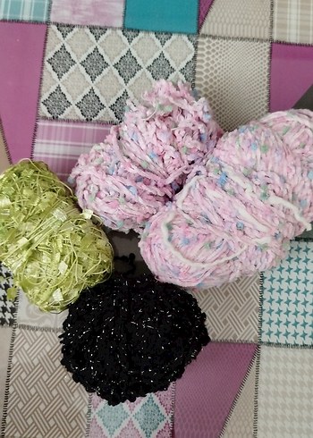 Renkli Bohem El İşi İplik Seti - Görsel 2